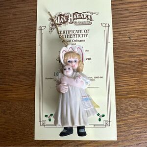 Vintage 1984 Jan Hagara Collectibles JENNY Limited Edition Christmas Ornament